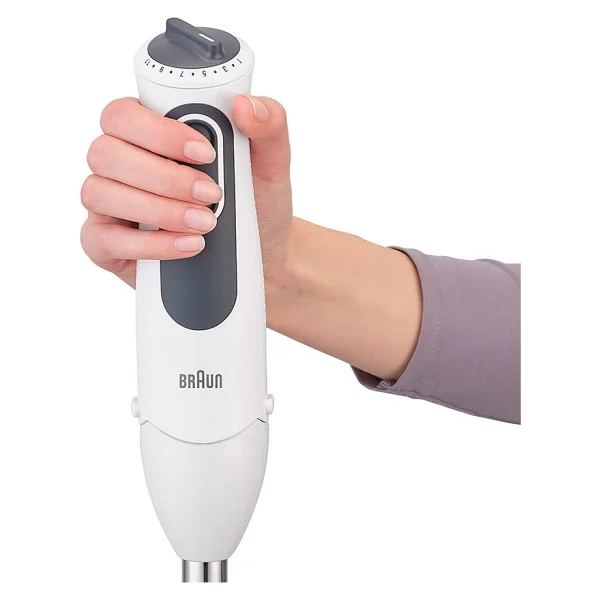 Braun Multiquick 3 Mq3125b El Blender Seti 750w Beyaz Paslanmaz Çelik Blender Doğrayıcı Çırpıcı Ölçü Kabı - Görsel 3