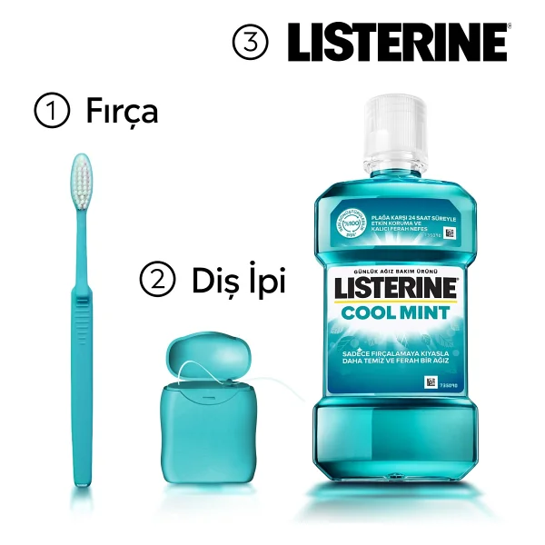 Listerine Cool Mint 500 + 250 Ml Gargara - Görsel 8