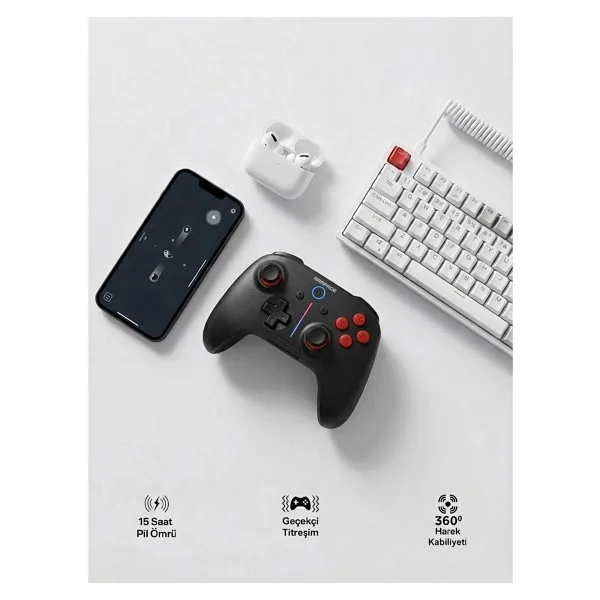 Rampage Hydra Kablolu/Kablosuz PC Oyun Kolu - Görsel 8