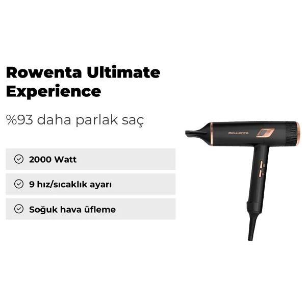 Rowenta Ultimate Experience Maestria Cv9920 2000 W Saç Kurutma Makinesi - Görsel 9