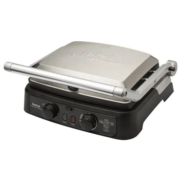 Tefal Zaman Ayarlı Ve 5 Kademeli Isı Kontrollü 2000w Çıkarılabilir Döküm Plakalı 6 Dilim Kapasiteli Paslanmaz Çelik Gövdeli Fırın Özellikli Tost Makinesi - Gri - Görsel 3