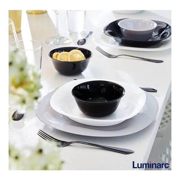 Luminarc Carine Noir 6'lı Yemek Tabağı Siyah - Görsel 4