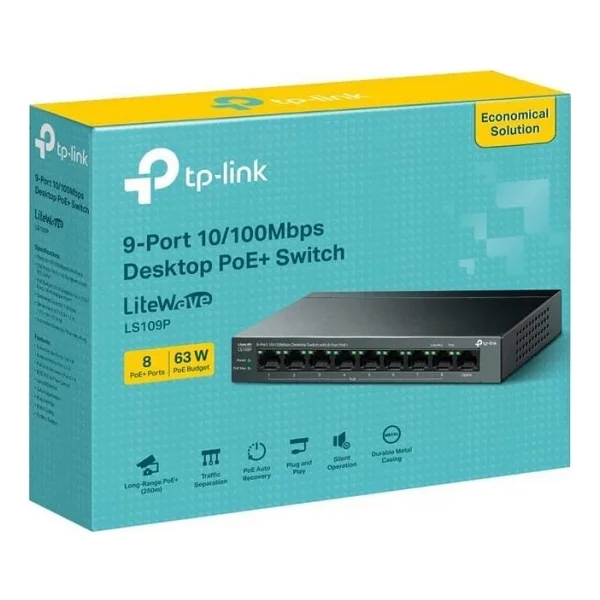 Tp-Link Ls109p 9 Port Poe Switch - Görsel 7