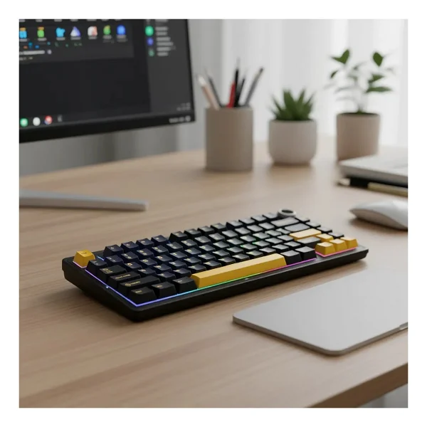 Aula F75 Siyah RGB %75 Tkl Reaper Switch Kablolu/Kablosuz Mekanik Oyuncu Klavyesi - Görsel 6