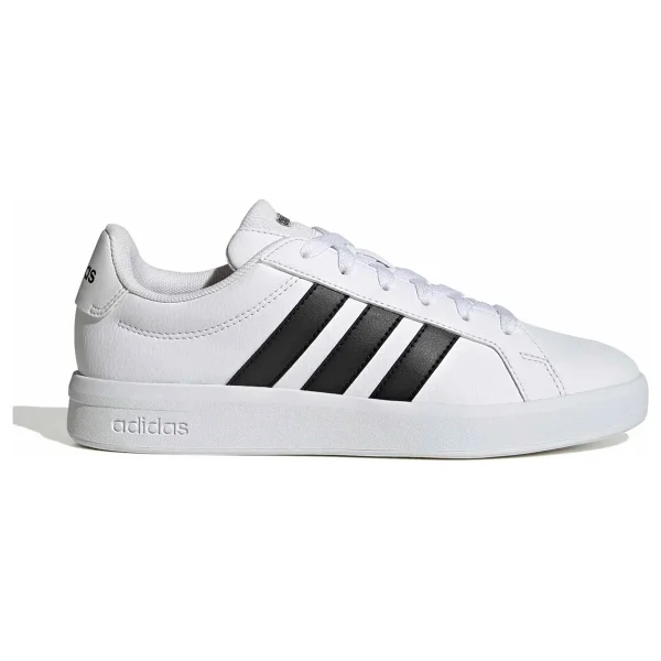 Adidas Grand Court Base 3.0 Jr4616 Beyaz-Siyah Kadın Sneaker - Görsel 8