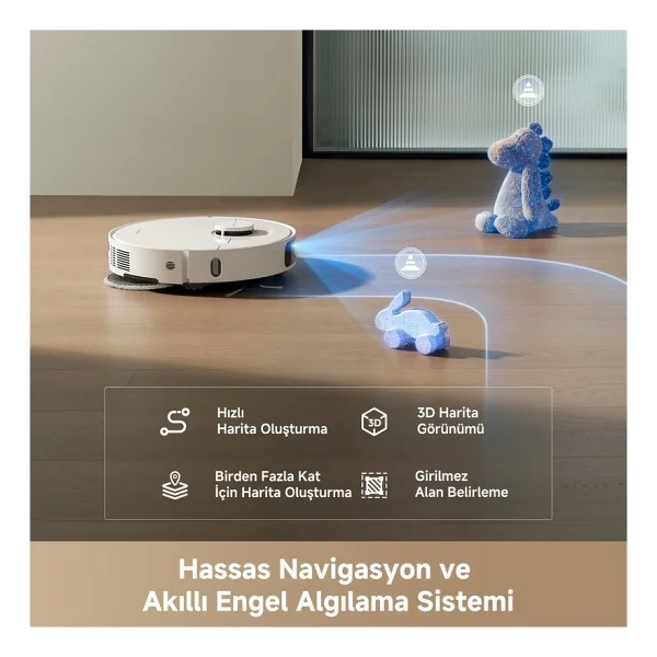 Dreame D30 Ultra Çöp İstasyonlu Akıllı Robot Süpürge - Görsel 8