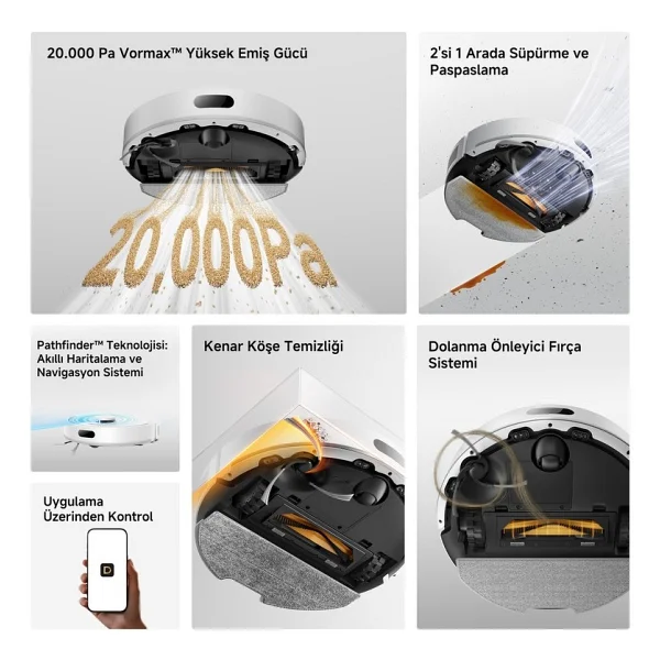 Dreame F20 Akıllı Robot Süpürge - Görsel 2