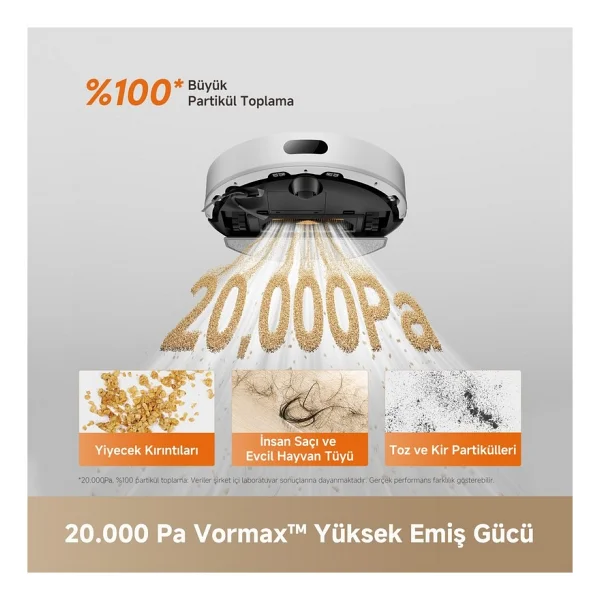 Dreame F20 Akıllı Robot Süpürge - Görsel 3