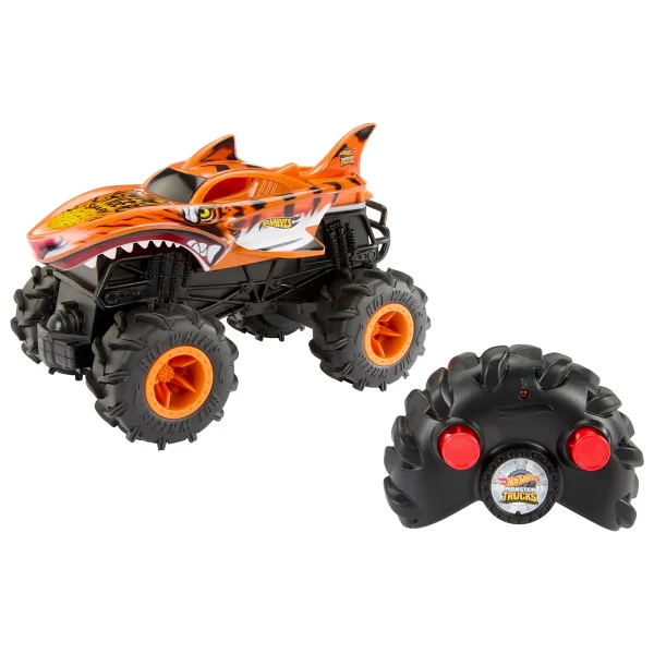 Hot Wheels Monster Trucks 1:24 Tiger Shark Uzaktan Kumandalı Araç Hnv03 - Görsel 7
