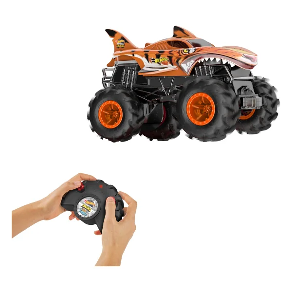 Hot Wheels Monster Trucks 1:24 Tiger Shark Uzaktan Kumandalı Araç Hnv03 - Görsel 2