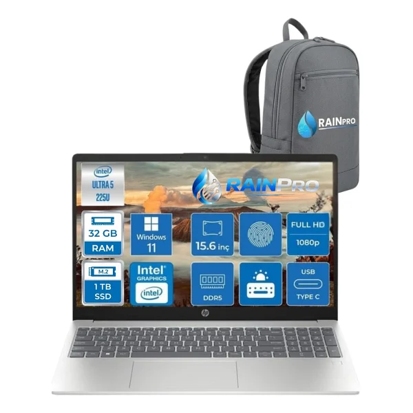 Hp Laptop AI 15-Fd2020nt Intel Core Ultra5 225u 24 GB DDR5 1 TB SSD Intel Grafik Kartı 15,6'' FHD Ips 300nit Windows 11 Home Ck6c5earnp05 - Görsel 7