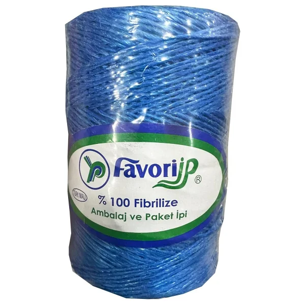 Favori İp 5000 Denye -0.8 Mm- Ambalaj Ve Paket İpi Naylon Burgulu Örgü Çamaşır İpi - Mavi - 1 Adet - Görsel 3