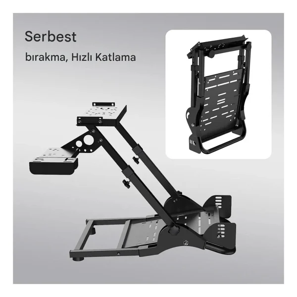 Pxn A10 Direksiyonu Standı ( Logitech G25, G27, G29, G920, G923 - Pxn V9 Gen2, V10, V99 Moza R3, R5, R21, R9, R16 ) - Görsel 8