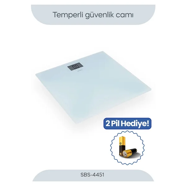 Sinbo SBS-4451 Cam Dijital Baskül