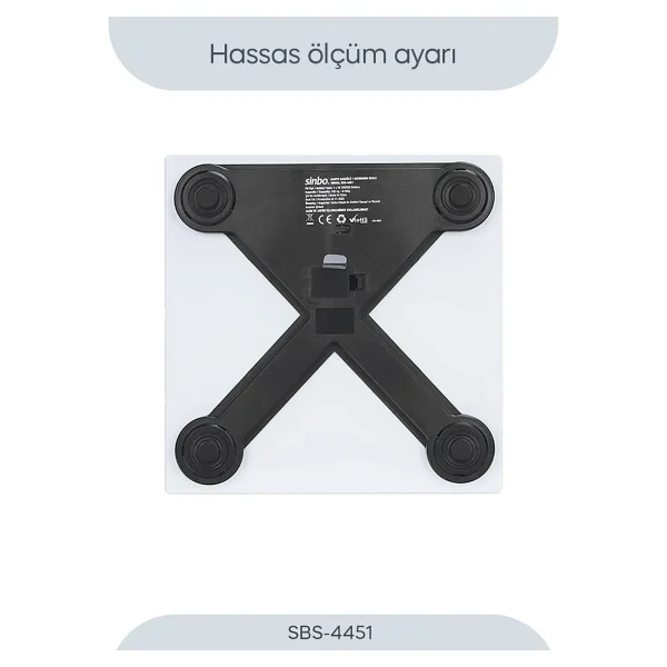 Sinbo Sbs-4451 Cam Dijital Baskül - Görsel 2
