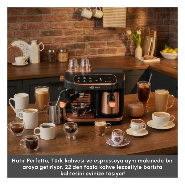Karaca Hatır Perfetto Copper Türk Kahve Ve Espresso Makinesi - Görsel 5