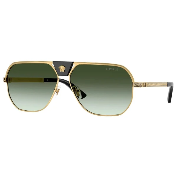 Versace Ve2294 10028e Gold-Green Erkek Güneş Gözlüğü - Görsel 2