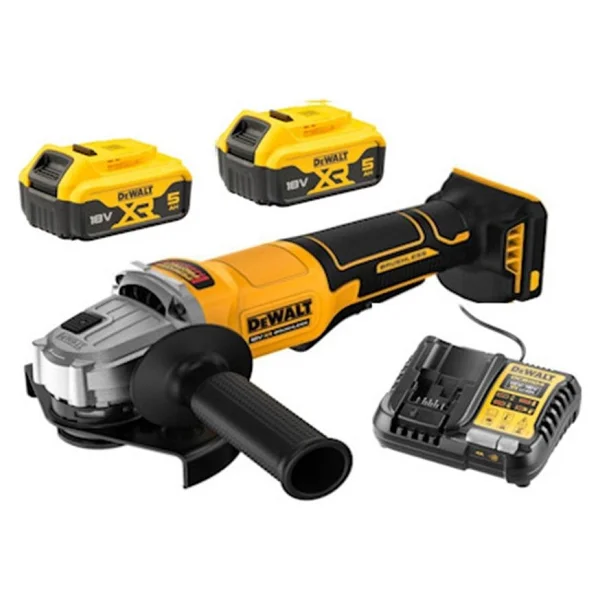 Dewalt Dcg408p2 18v 5.0ah Çift Akülü Kömürsüz 125mm Avuç Taşlama (Karton Kutulu) - Görsel 6