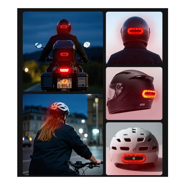 Mts Kask Arkası LED Çakar (4 Modlu) - Standart - Görsel 3