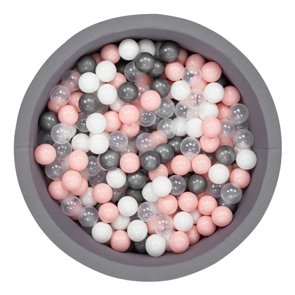 WellGro Bubble Pops Gri Top Havuzu - Beyaz/şeffaf/gri/pembe Toplar - Görsel 7