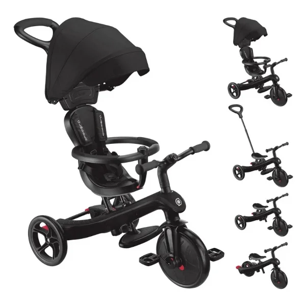 Globber Explorer Trike 4 İn 1 Siyah Bebek Bisikleti - Görsel 2