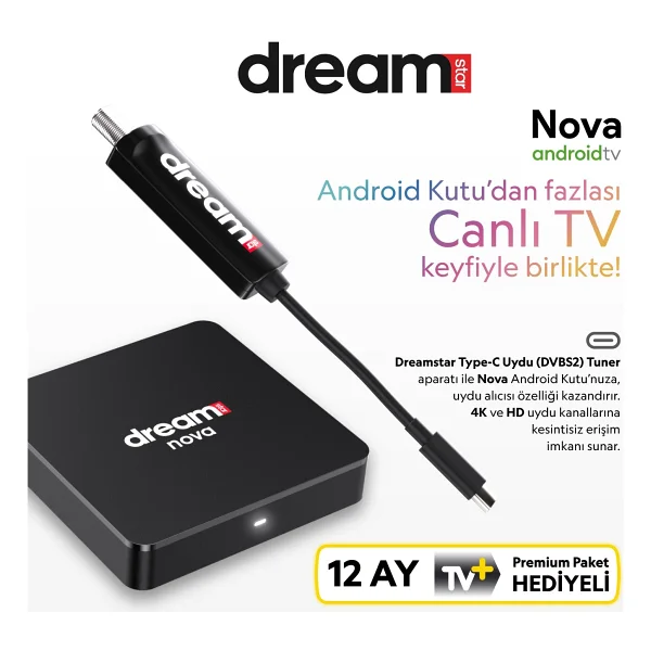 Dreamstar Nova 32 GB 4K Android TV Box - Görsel 3