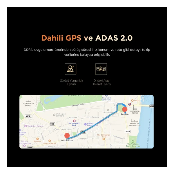 Ddpai Z90 Master 3 Kameralı Araç Kamerası Seti - Görsel 5