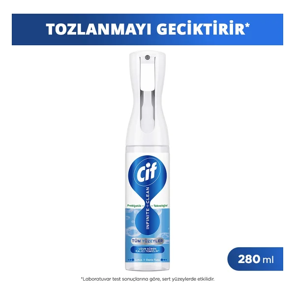 Cif Infinite Clean Probiyotikli Lotus Ve Deniz Tuzu Yüzey Temizleyici 280 Ml - Görsel 2