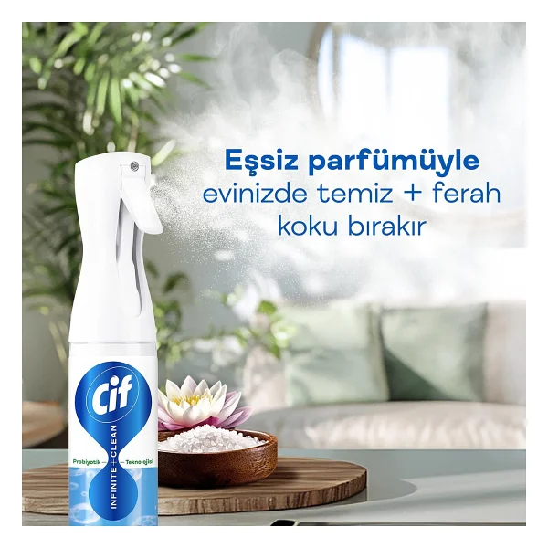 Cif Infinite Clean Probiyotikli Lotus Ve Deniz Tuzu Yüzey Temizleyici 280 Ml - Görsel 5