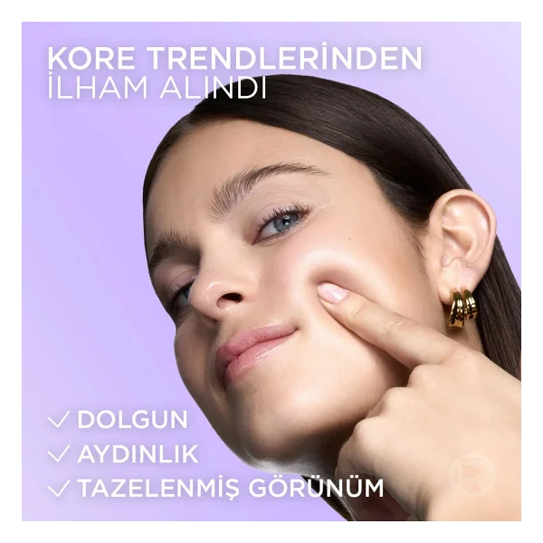 L 'oreal Paris Revitalift Glassy Skin Cam Cilt Görünümü Etkili Şeffaflaşan Işıltı & Nem Veren Hidrojel Yüz Maskesi - Görsel 6