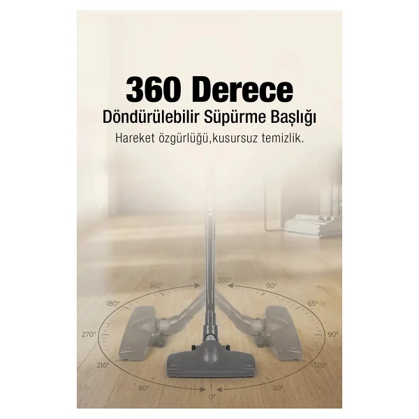 Fantom Speedy Pro Du 2100 Dikey Elektrikli Süpürge - Görsel 3