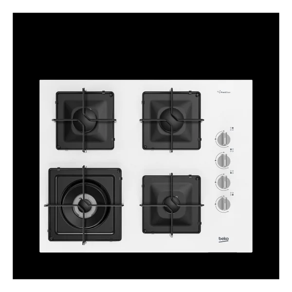 Beko Bocd K 6510 Ewb Wok Gözlü Beyaz Cam Ankastre Ocak - Görsel 4
