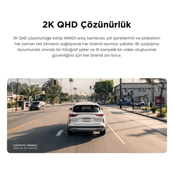 Ddpai Mını2x 2k Ön Araç Kamerası - Görsel 8