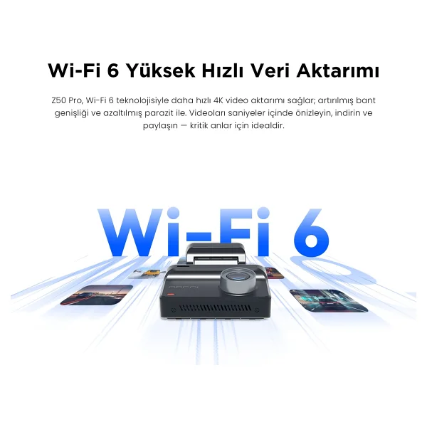 Ddpaı Z50 Pro Araç İçi Kamerası Nightvıs 2.0 Gece Görüşü Çarpışma Algılama - Görsel 4