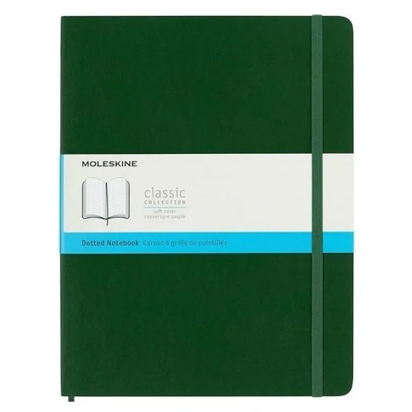 Moleskine Noktali Mersin Yeşili Defter XL Boy Yumuşak Kapak - Görsel 3