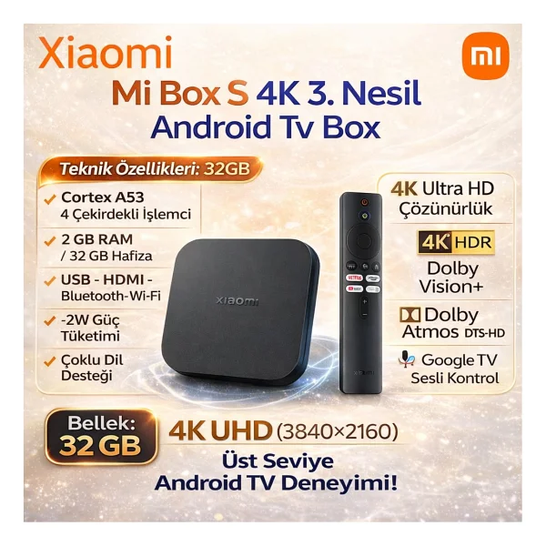 Xiaomi 4K 3. Nesil Android TV Box - 4K 3.Nesil - Görsel 10
