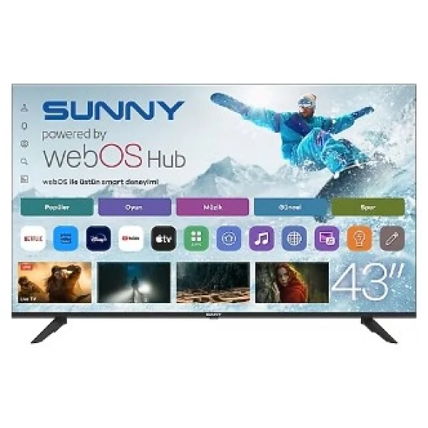 Sunny Sn43fmln-W02s Full HD 43" 109 Ekran Uydu Alıcılı Webos Smart LED TV - Görsel 2