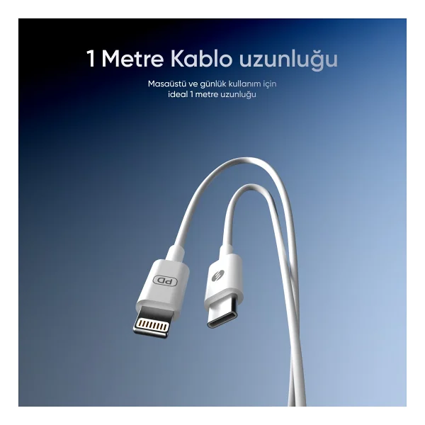 S-Link Sl-C120 1 M Type-C To Lightning Hızlı Şarj Kablosu - Görsel 3