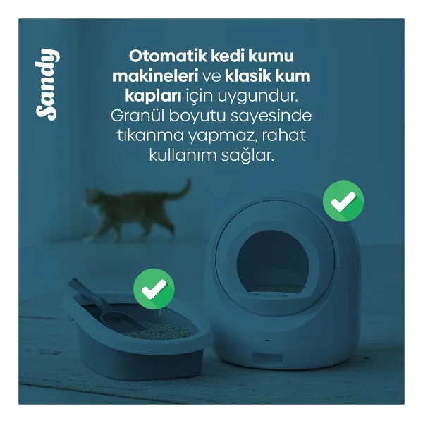 Sandy Marsilya Sabunu Kokulu 10 Kg Bentonit Kedi Kumu - Görsel 3