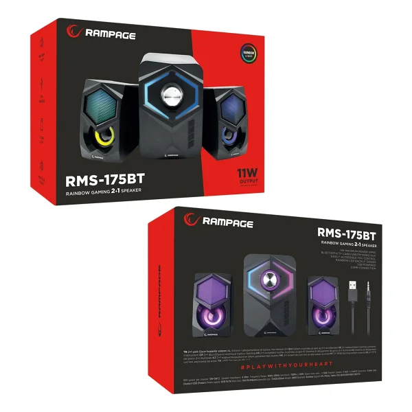 Rampage Rms-175bt 2+1 RGB Hoparlör - Görsel 7