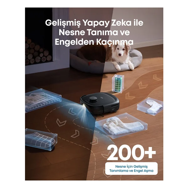 Anker Eufy Omni E28 Halı Ve Koltuk Yıkama + Çöp İstasyonlu Akıllı Robot Süpürge - Görsel 9