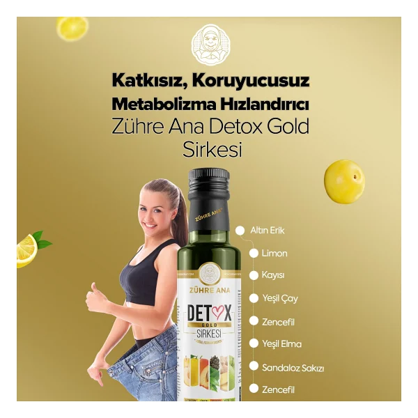 Zühre Ana Detox Gold Sirkesi 250 Ml - Görsel 3