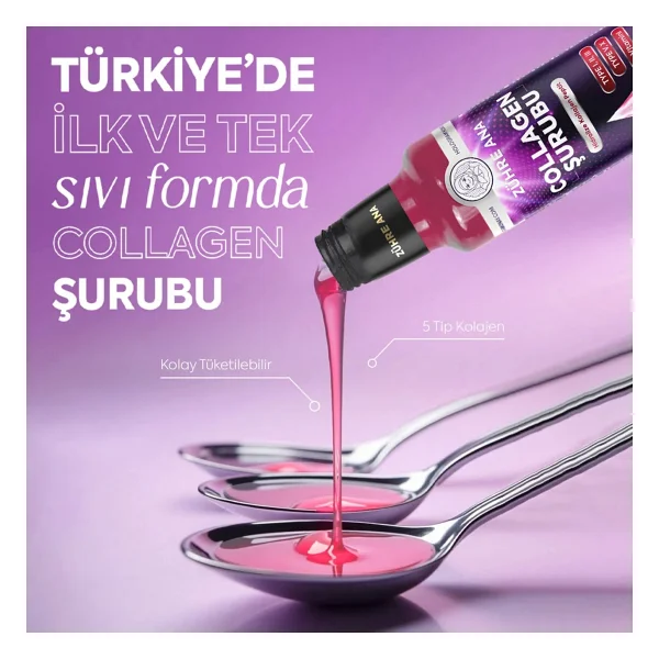Zühre Ana 5 Tip Hidrolize Peptit İçeren Kolajen Şurubu 250 Ml - Görsel 2