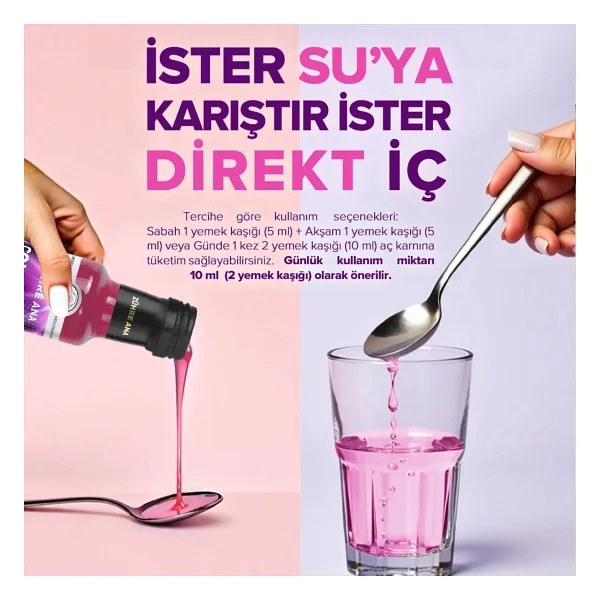 Zühre Ana 5 Tip Hidrolize Peptit İçeren Kolajen Şurubu 250 Ml - Görsel 3