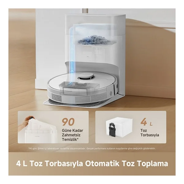 Dreame L40 Plus Çöp İstasyonlu Akıllı Robot Süpürge - Görsel 3