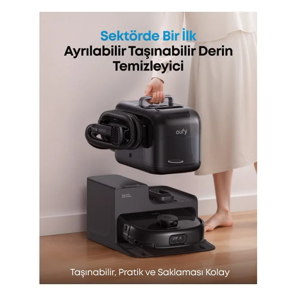 Anker Eufy Omni E28 Halı Ve Koltuk Yıkama + Çöp İstasyonlu Akıllı Robot Süpürge - Görsel 4