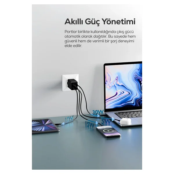 Xenon Smart X6425 65 W Type-C Kablolu Hızlı Şarj Aleti - Görsel 5