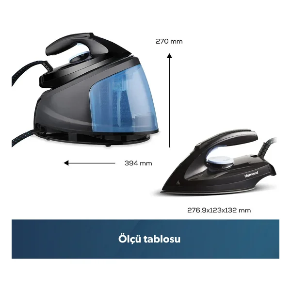 Homend Steamwork 2400 W Buhar Kazanlı Ütü - Görsel 2