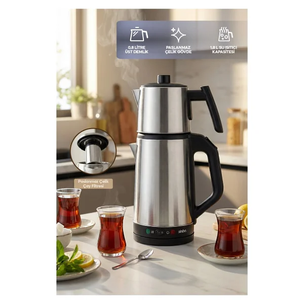 Sinbo Stm-5850 1500 W Çelik Çay Makinesi - Görsel 3