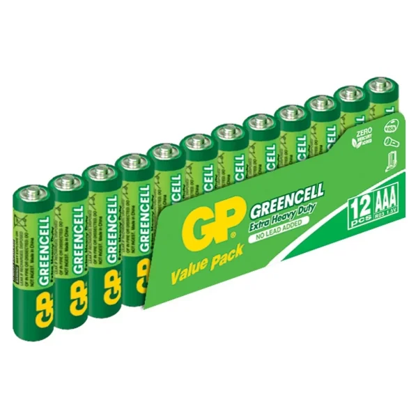 Gp Greencell 24g R03 12'li Çinko Aaa İnce Kalem Pil - Görsel 9